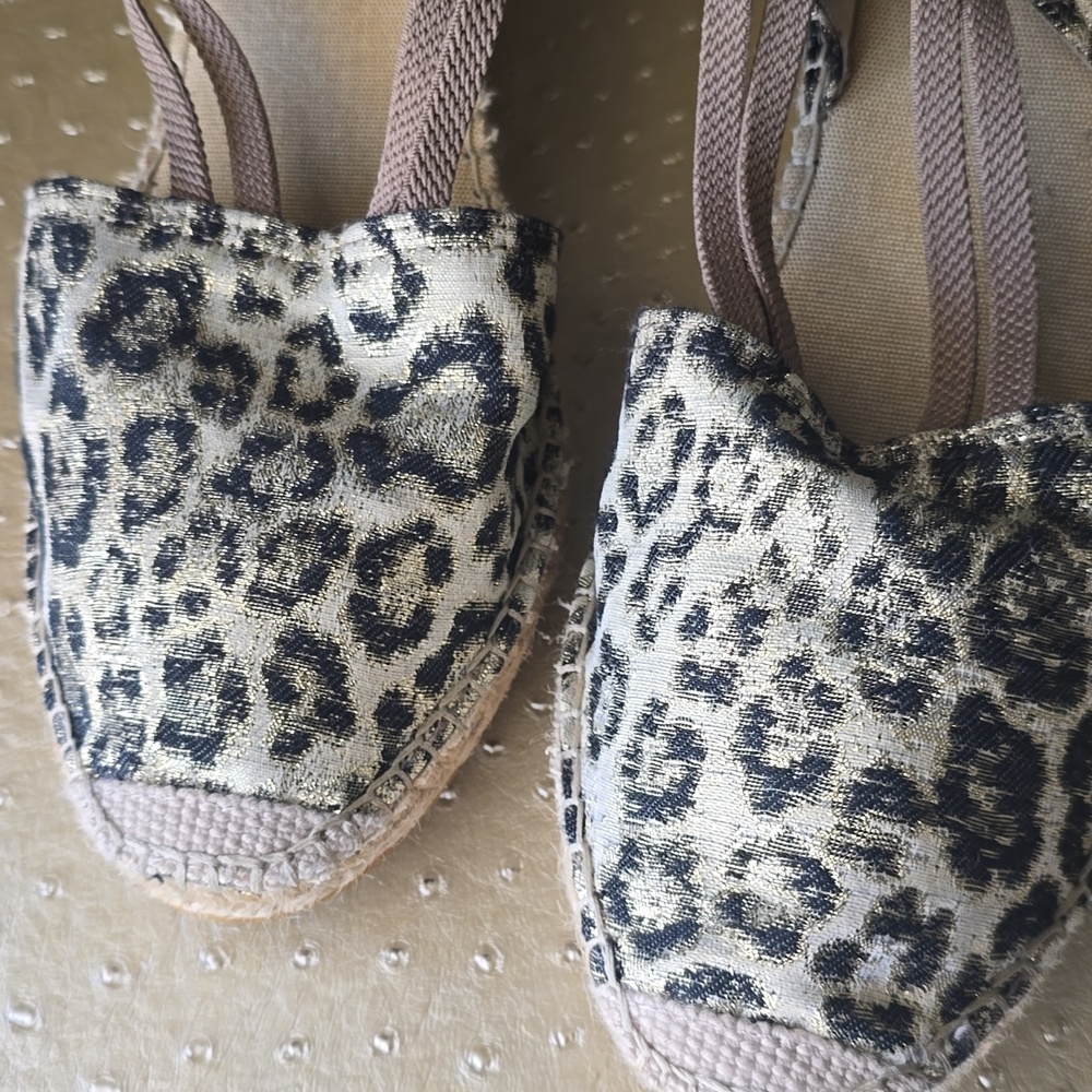 Vidorreta NEW Leopard Print Espadrille Wedge, Sz 40 - Picture 7 of 11